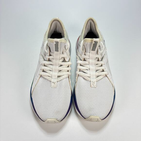 PUMA Softride Sophia White Rainbow Lace Up Running Shoes 376147-01 Womens Size 8 - Picture 3 of 11